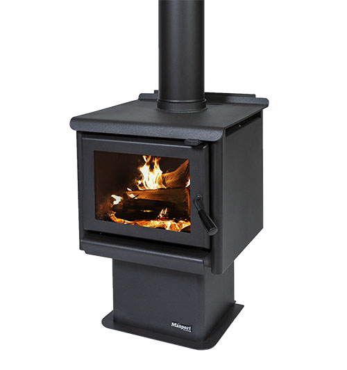 MASPORT R3000 - Freestanding Radiant Wood Burner With Pedestal
